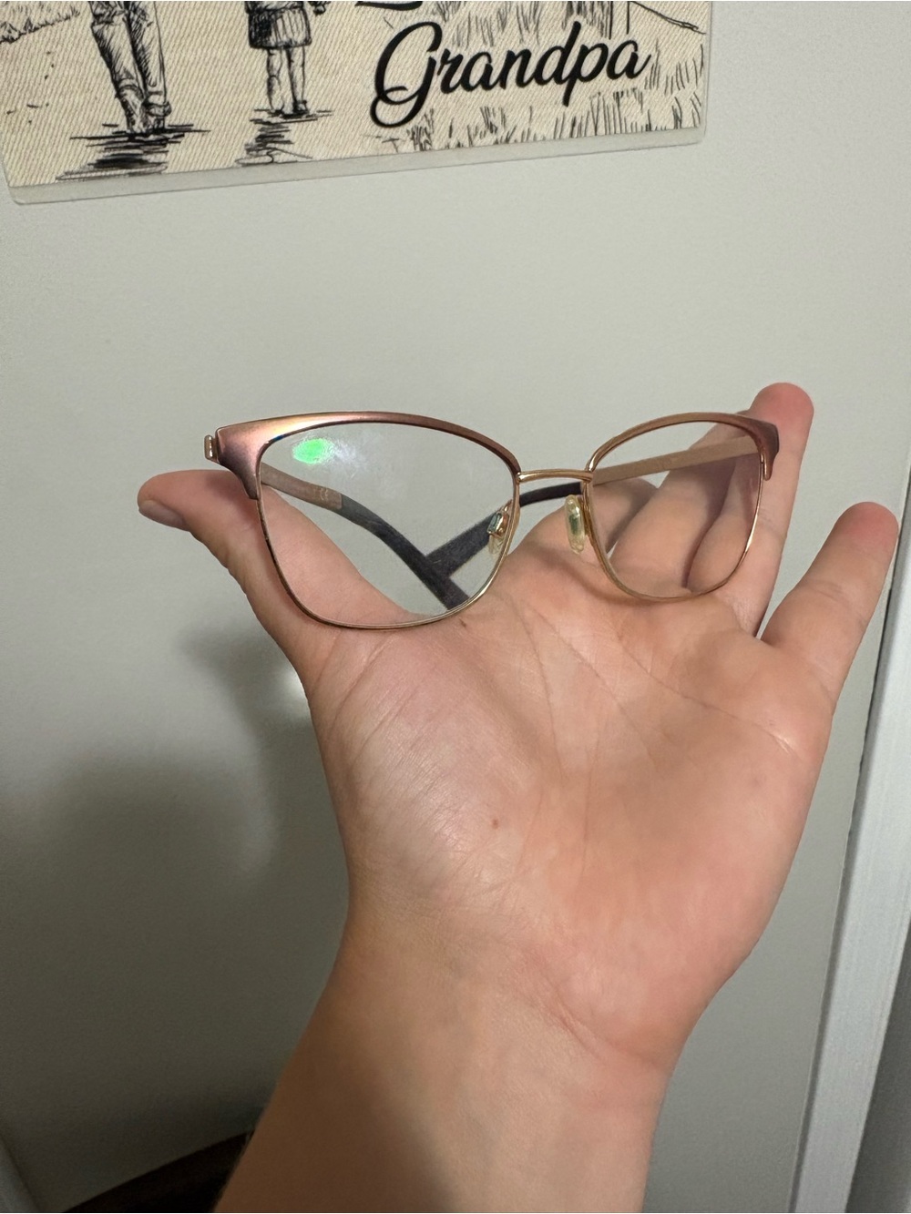 Michael Kors Rose Gold Cat-Eye Glasses